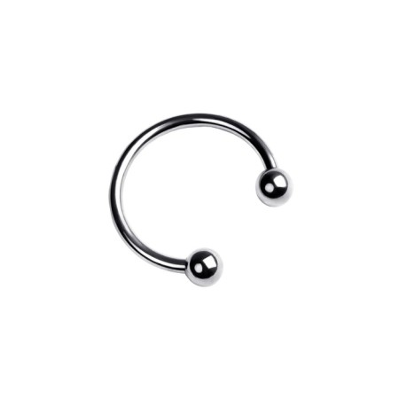 The erection ring on the penis Toyfa Metal, the color is silver, d = 3.5 cm-1