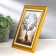 Photo frame plastic 15x20 cm "Golden bricks with a white insert" 25x20 cm