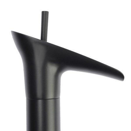 Mixer for the zein shell Retro high cascading spout, without eyeliner, brass, black color-8