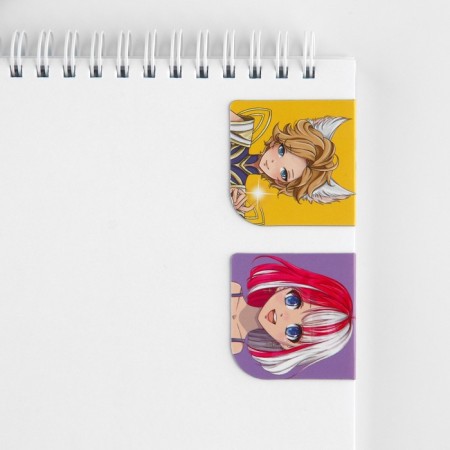 Magnetic bookmarks 2 pcs on the “Anime” substrate-3