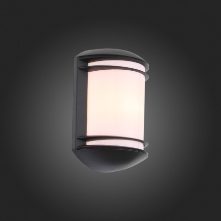 Street wall lamp ST LUCE. SL076.401.01. Agio. 1x60 W, E27, 18x25 cm, black color-4