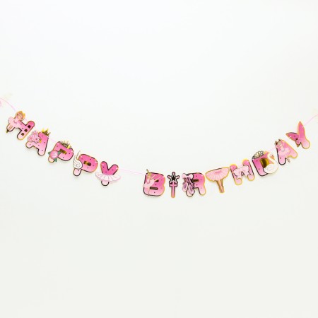 Girland "Happy Birthday", length 2 meters-1