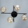 Chandelier 21127/4 bk black 4x40W G9 55x41x20.5cm