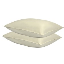 Essential pillowcase set, 2 pcs, gray-beige color