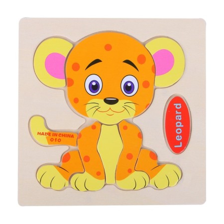 Children's wooden frames-lodges “Animals, insects” 15 × 15 × 0.5 cm, mix-11