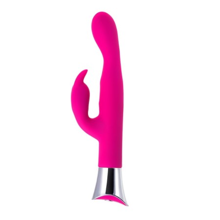 A vibrator with a clitoral stimulant Jos Loly, Pink, 21.6 cm-2