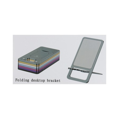 Phone stand, folding, metal, rubberized, black-7