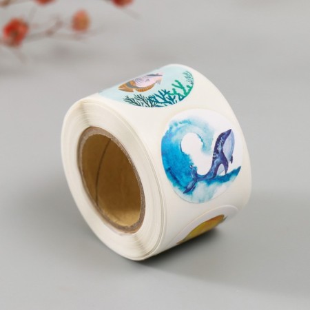Stick Paper "Underwater World" d = 2.5 cm 252 pcs in the roll-5