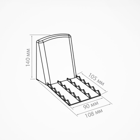 Large plastic back support with the magnetic base of Back- × l-tm, transparent-2