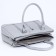 Lightning tout bag, outer pocket, long belt, gray color