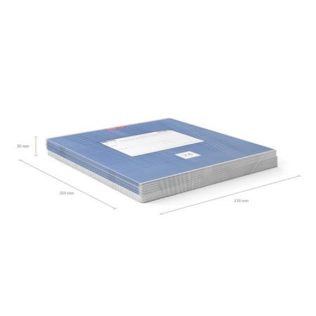 Notebook 24 sheets in the Optima 3W line, cover coated cardboard, offset block, mix (1 species in the adhesion)-8