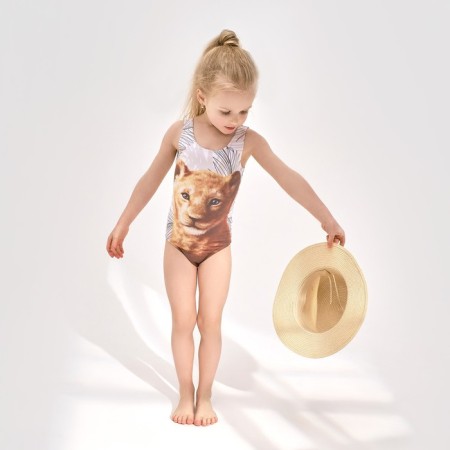 Children's swimsuit KAFTAN "Tigerok", height 110-116 (32), beige-5