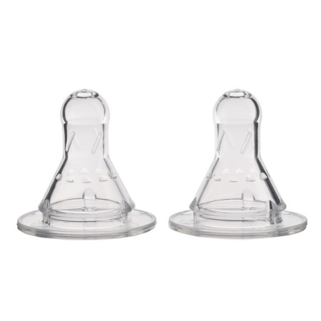 Silicone nipple on a bottle, +6 months, fast stream (x), packing 20pcs