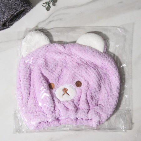 Cup for drying the hair of the Dolyan "Bear", microfiber, color mix-6
