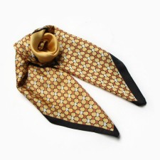 Women's scarf minku 70*70 cm, mustard