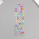 Sticker of rhinestones plastic "Crystals" MIX 26x7 cm
