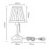 Decorative table lamp Arte Lamp Marriot A5039TL-1CC, E27, 60 W, 22x22x42 cm, chrome