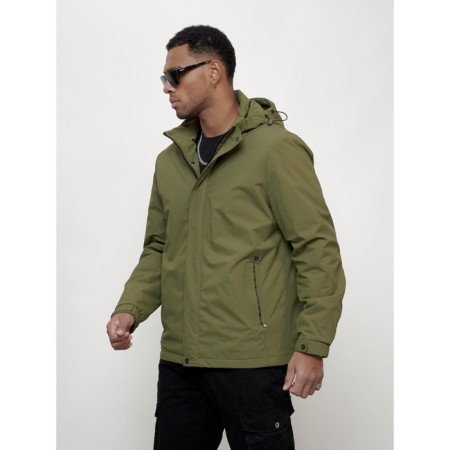 Male spring jacket, size 48, green color-5