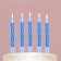 Candles for the cake "Happy Birthday", blue.