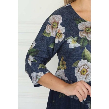 Women's dress, size 58, blue color-13