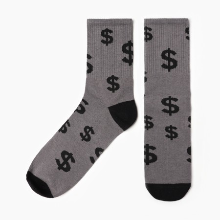 Male socks "bucks" p. 41-44 (27-29 cm), gray