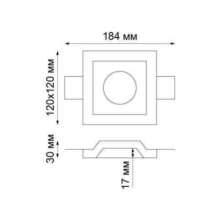 YESO lamp, 50 W, GU10, white color, D = 122mm-1