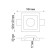 YESO lamp, 50 W, GU10, white color, D = 122mm