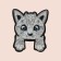 Thermal appliance "kitten with paws", 4 × 3.3 cm, color gray color