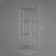 Bathroom shelf is an angular 4-tier, 20.5 × 20.5 × 72 cm, color chromium