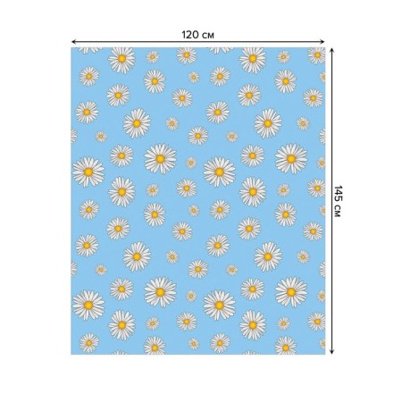 The tablecloth "Field chamomile", rectangular, Saten, size 120x145 cm-1