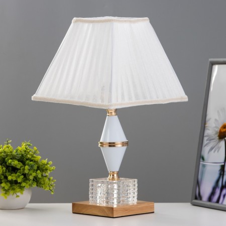 Chatter desk lamp E27 40W white-gold 23x23x41 cm Risalux