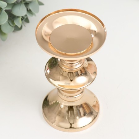 Summary Metal for 1 candle "Grade" gold 8x13.5 cm-2