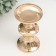 Summary Metal for 1 candle "Grade" gold 8x13.5 cm