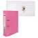 A4, 50 mm, calligrata, PVC, embossing "flax", metal edging, pocket for a spine, collected, pink, mix