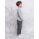 Batik turtleneck for a boy, height 128 cm, color gray melange
