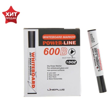 Line Plus 600b, 3.0 mm board marker, black