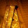 LED figure "Golden Christmas tree", 33 × 60 × 20 cm, 15 watts, 220 V