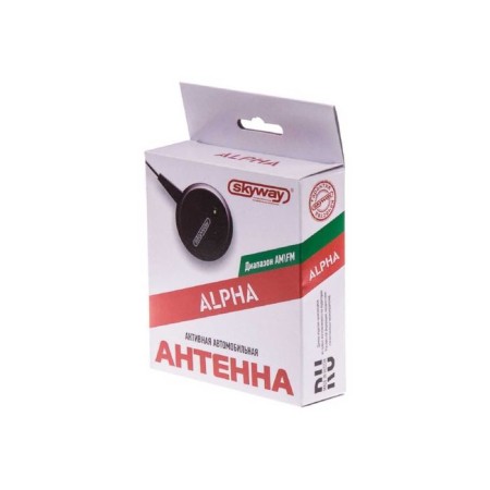 Antenna Car SkyWay Alpha FM, round, thin canvas, black, S00203003-1