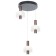 Suspended Citilux “Maya” CL202032, 35x35x22 cm, 3x5.33W, LED, brown color