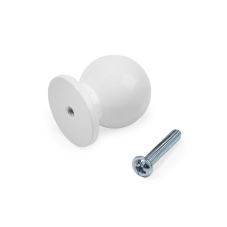 Handle button Cappio RK146, D = 25 mm, white color-5