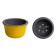 Plastic pot Live-In-Green with the Omega tab, D = 20 cm, 2.4 l, color honey