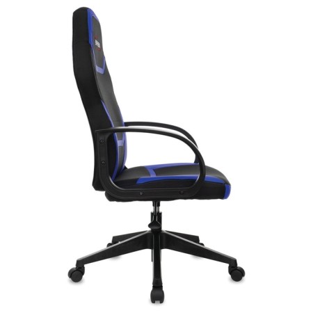 Playing armchair Brabix Alpha GM-018, fabric/eco-leather, black/blue-2