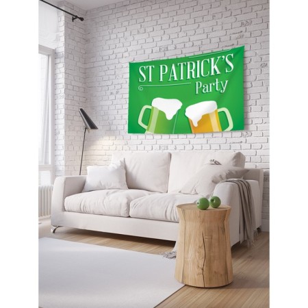 Decorative panel with photo printing "The foamy day of St. Patrick", horizontal, size 150x200 cm
