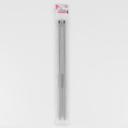Knitting knitting needles, straight, with Teflon coating, D = 7 mm, 35 cm, 2 pcs-2