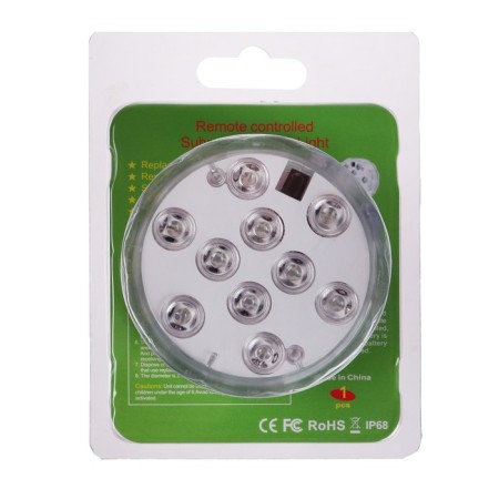 Submarine lamp with PDU, 10 LED, 3 W, IP68, RGB, from 3*AAA batteries (not in the set)-5