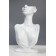 Bust for jewelry 18 × 8 × 32, hole in the ear, white color