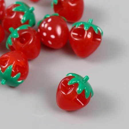 Busina for creativity plastic "Strawberries" 1.9x2.3x1.9 cm-1
