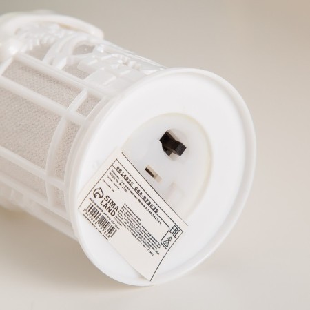 Nightlight "Winter candle" Led RGB from battery 3xlr1130 white 6.5x6.5x13 cm-4