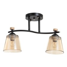 Alatei chandelier 2he27 40w Black 45x26x27 cm Bayerlux
