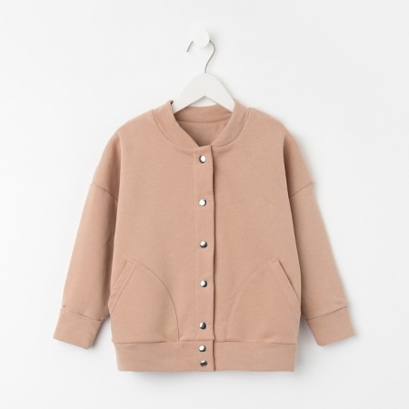 Bomber Children's minku beige color, height 158 ​​cm-6